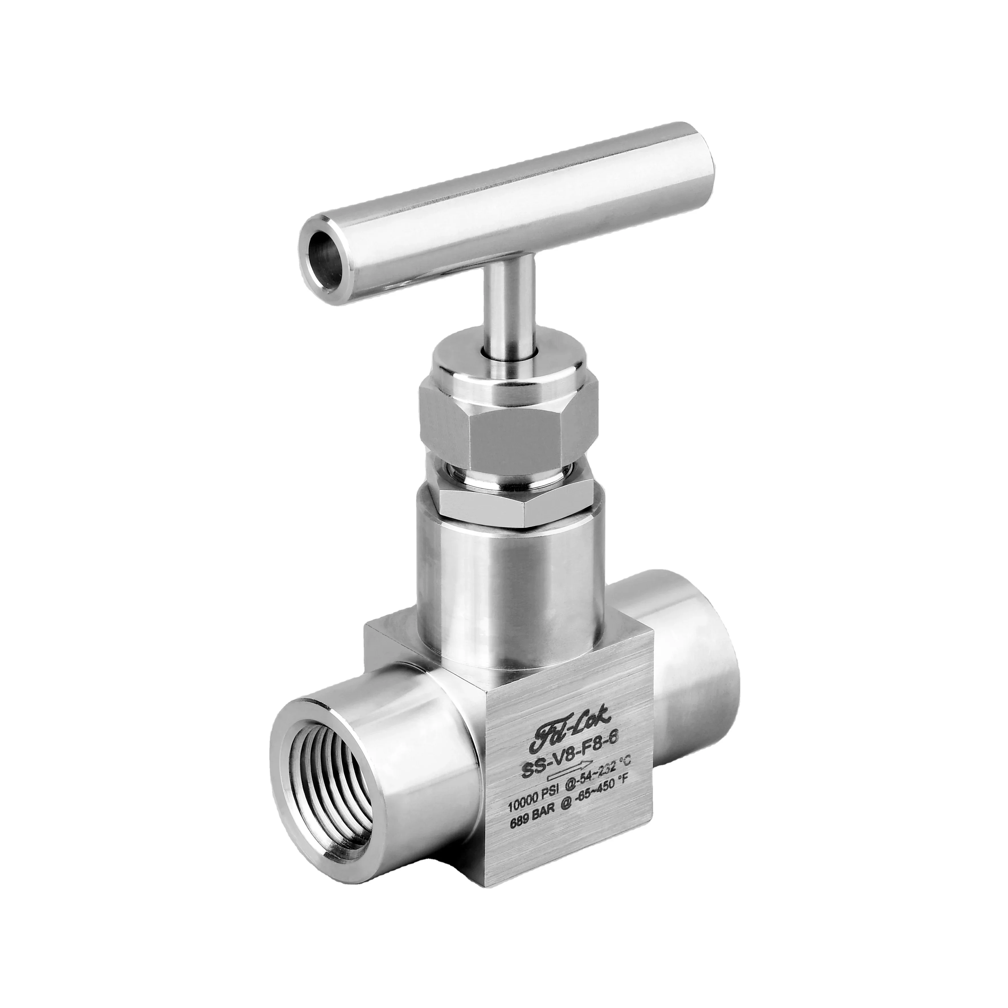 stainless steel needle angle valve 6000psi control needle valve 10000psi SS316 needle valve high pressure