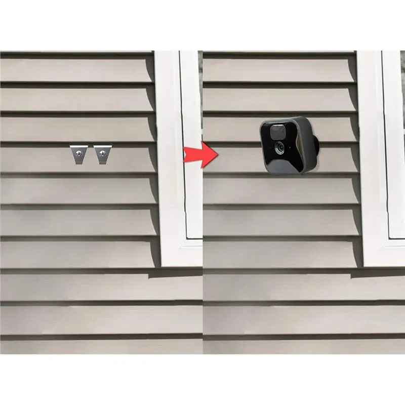 【PORTABLE】No-Hole-Needed Outdoor Camera Mounting Siding Clip Hooks 12-Pack Stainless Steel Hangers For Home For All-New