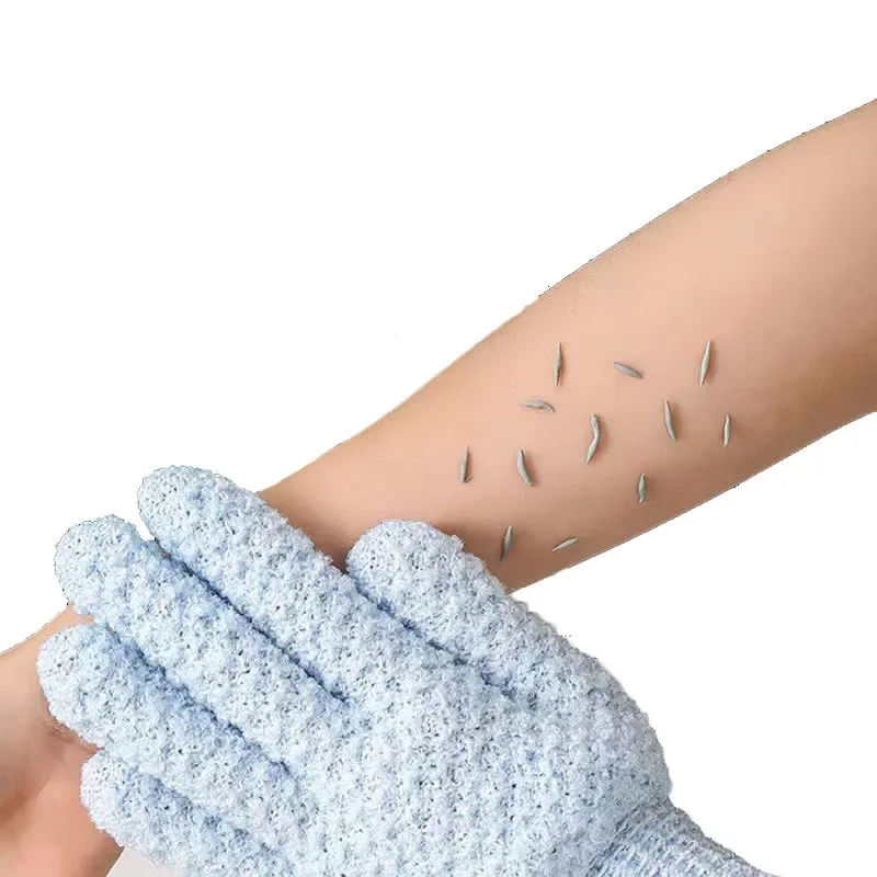 Peeling Exfoliating Mitt Glove For Shower Scrub Gloves Resistance Body Massage Sponge Wash Skin Moisturizing SPA Bath Glove