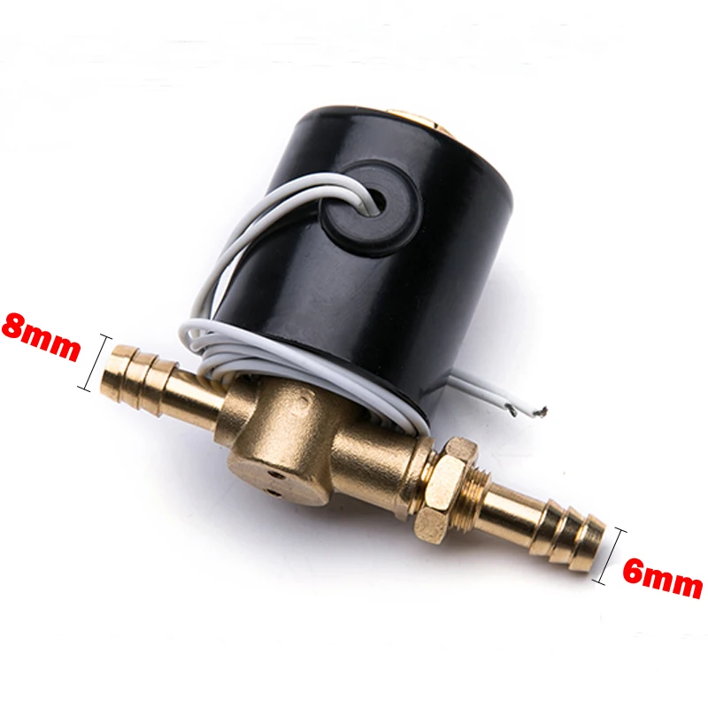 SVZ-3.5S Brass 6mm 8mm Connector 2 Way Welding Machines Solenoid Valve DC 24V AC36V AC220V 0-0.8Mpa without buckle SVZ-3.5