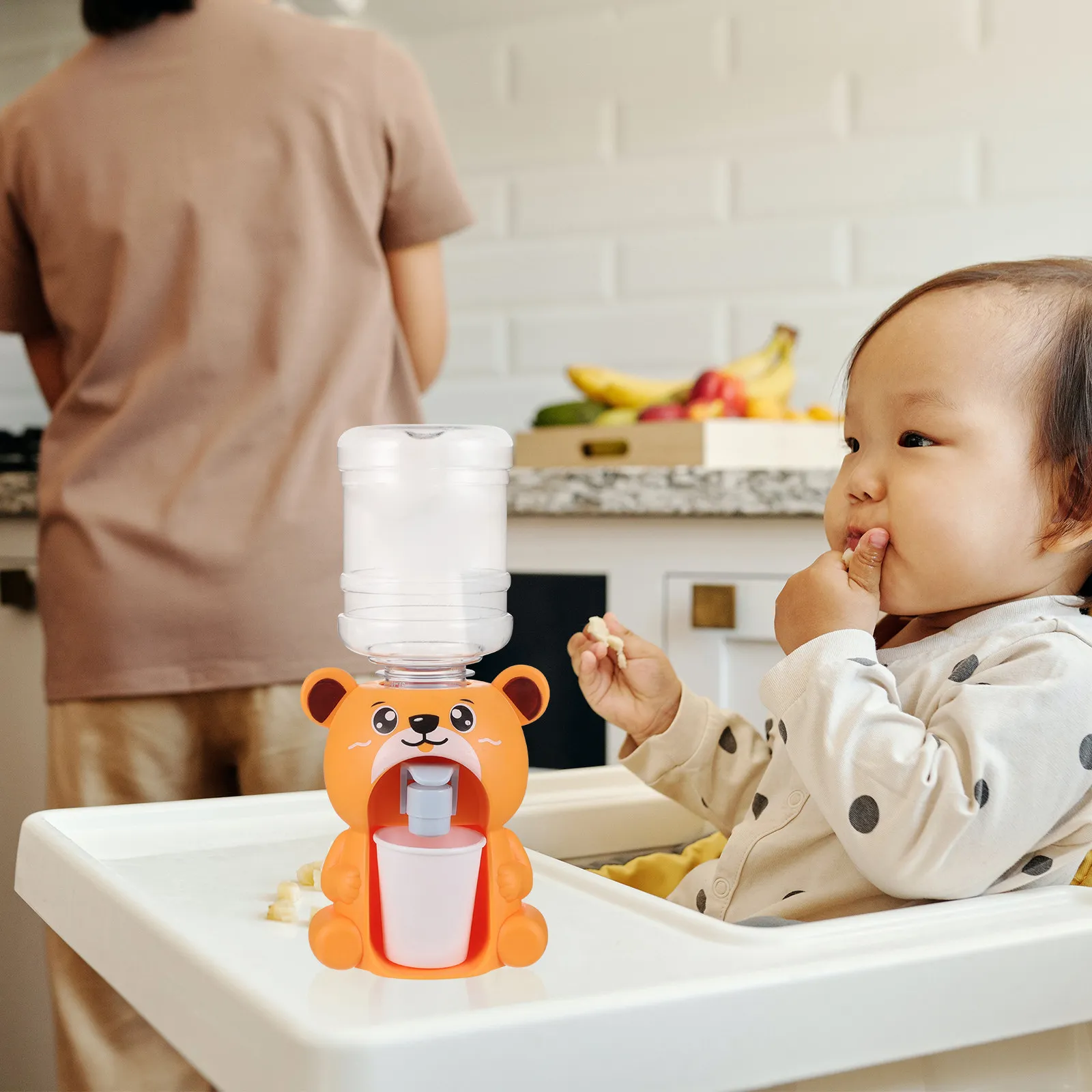 Kids Water Dispenser Mini Simulated Drinking Fountain Lovely Design Gentle Flow Encourages Independence Educational Pretend