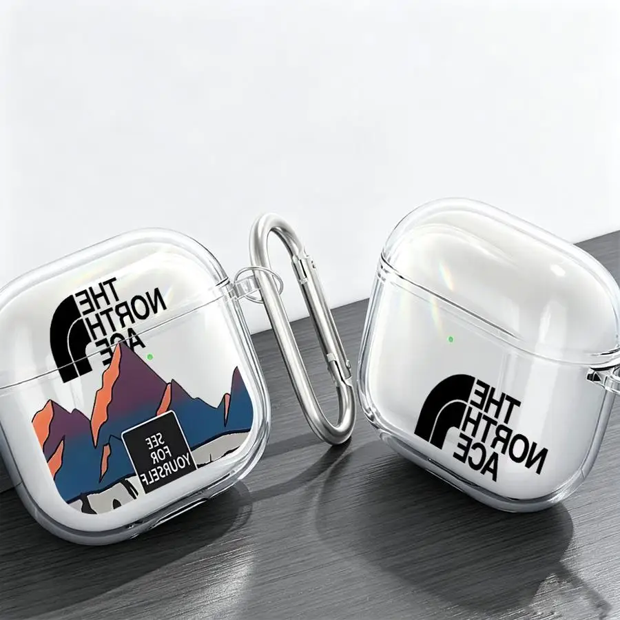 Nort Sunset Snow Mountain Case For Airpods 5 Pro 4 1 2 Pro3 3 Pro2 Clear Earphone Cases Cover