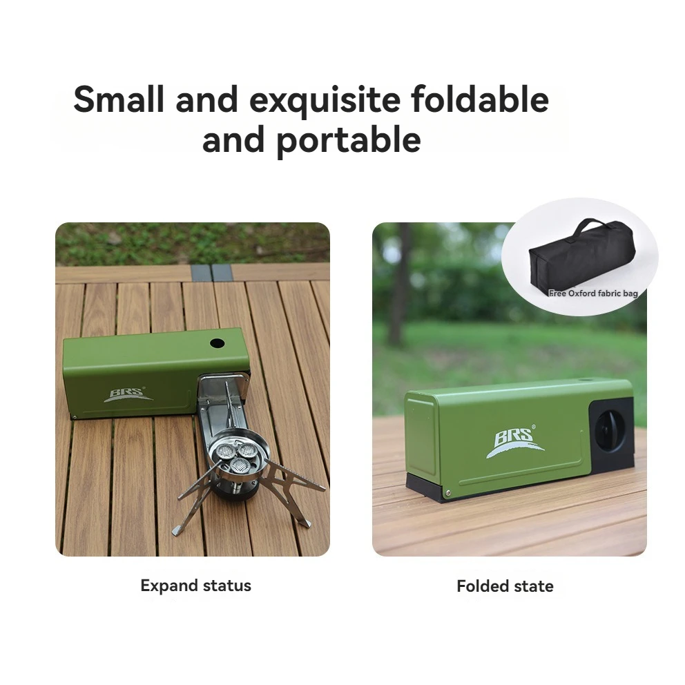 

Портативная ветрозащитная плита BRS-97 для кемпинга, трехконфорочная, для приготовления пищи на открытом воздухе, инструмент для барбекю