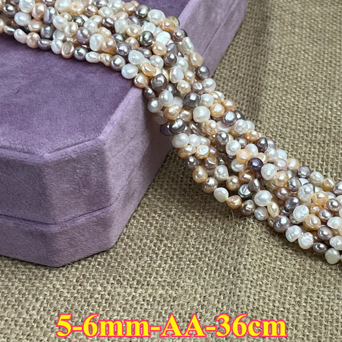 

5-6mmAA Natural Freshwater Mixed Color Irregular Pearl Spacer Bead Jewelry Make DIY Necklace Bracelet Women Gift Wedding Premium