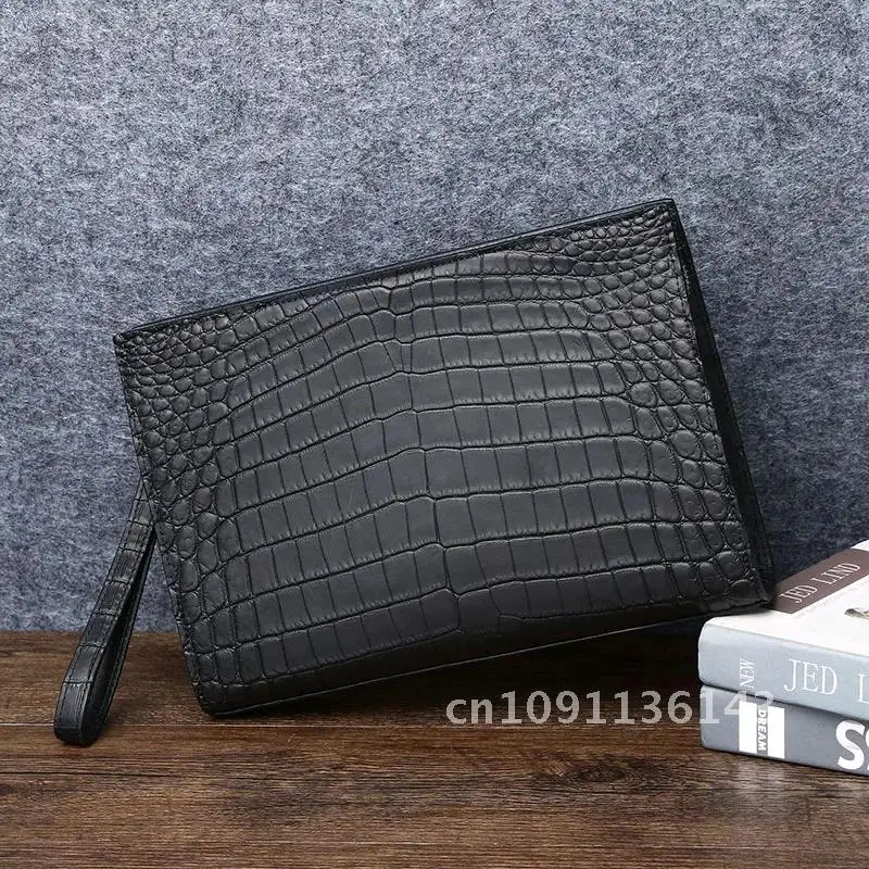 High Quality leather bag Men's Clutch genuine high-capacity bag cowhide bag leather