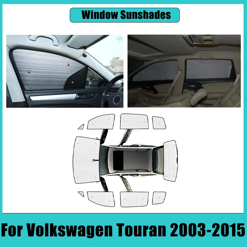 

For VW Volkswagen Touran 2003-2015 1T MK1 Car Full Coverage Sunshade Sun Sunscreen Window Windshield Anti-UV Cover Accessories