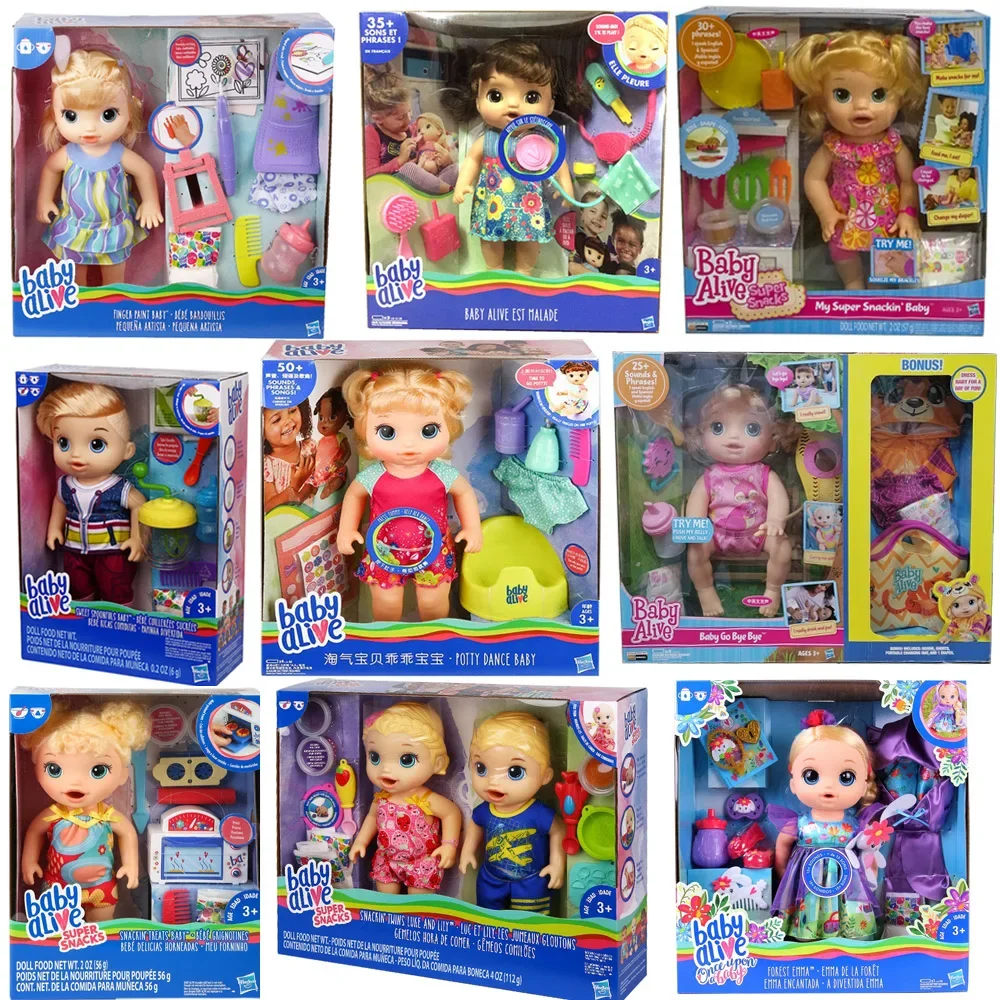 Hasbro Baby Alive Smart Interactive Dolls Lovely Reborn Feeding Talking Nursing Girls Play House Toys Girls Birthday Gifts