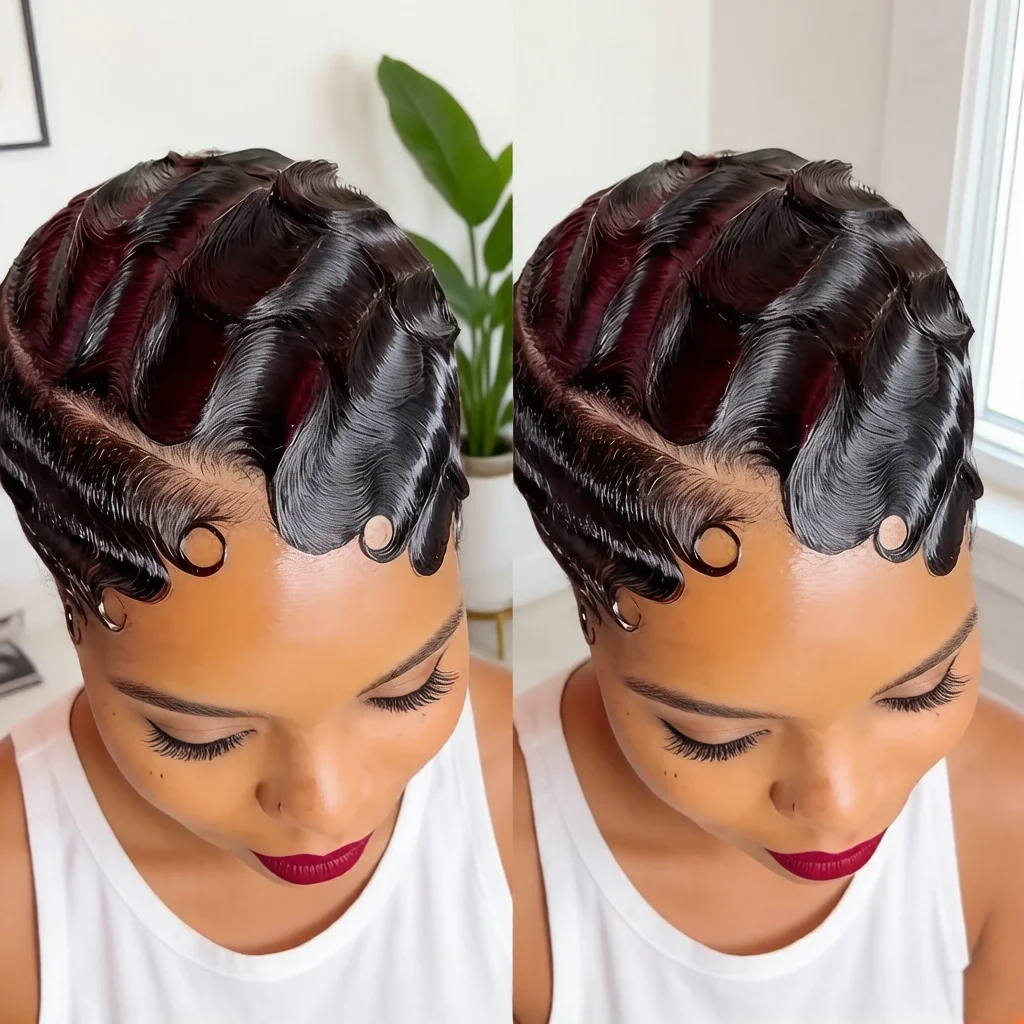 perruque-courte-noire-bob-pixie-cut-pour-femme-cheveux-humains-dentelle-frontale-13x4-densite-180-texture-ondulee-effet-doigt-aspect-naturel-style-polyvalent