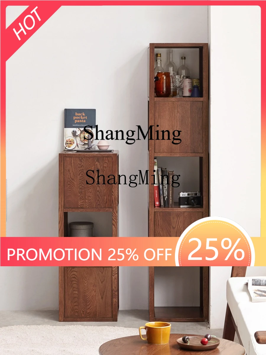 

ZYY Solid wood bookshelf Simple floor-to-ceiling narrow cabinet shelf Small bookcase Storage cabinet Display rack cabinet