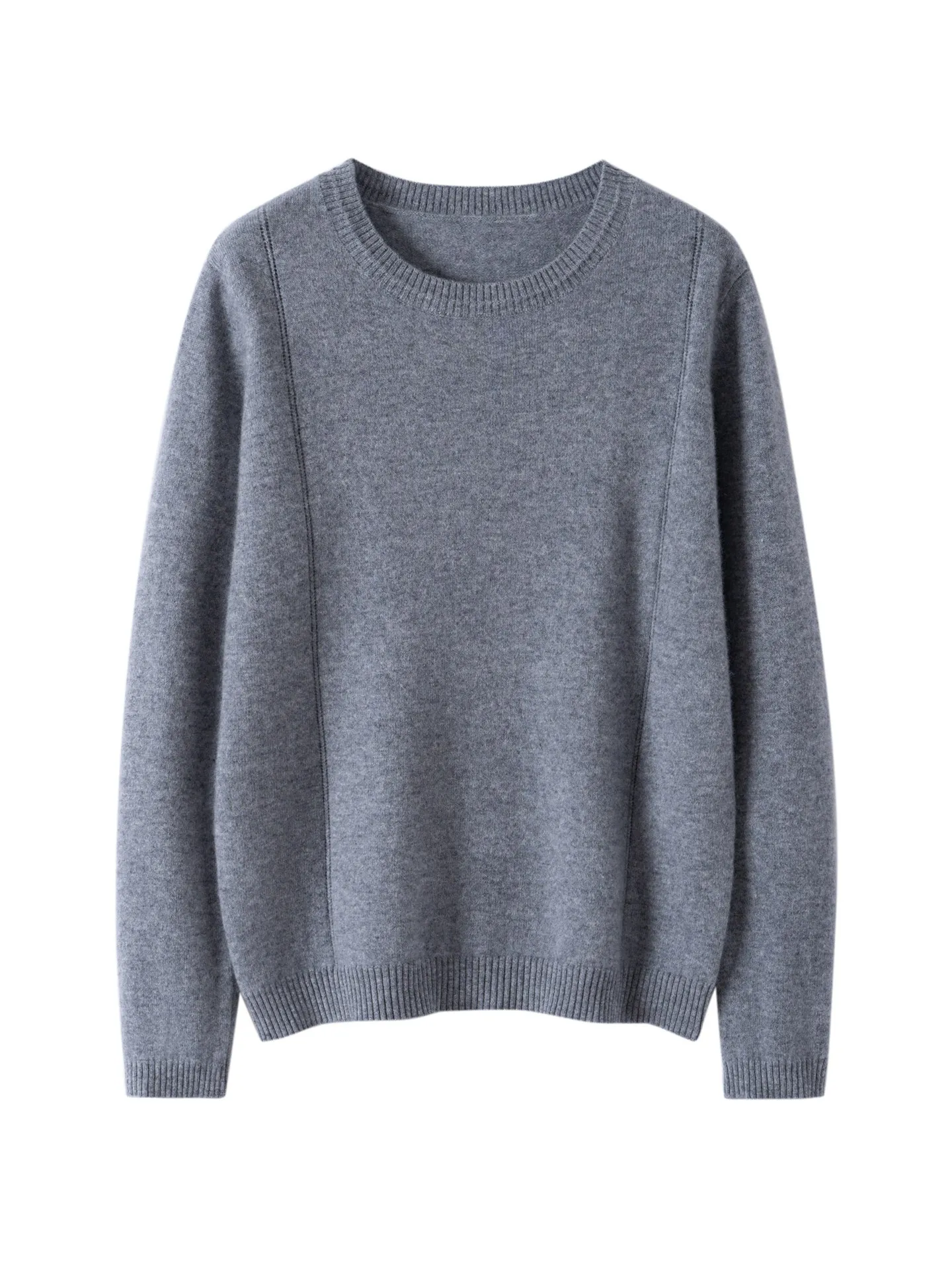

O-Neck Hollow Out Women's Short Knitted Sweater Basic 100% Cashmere Chic Quality Simple Cuff Design Soft Warm Autumn Winter Tops