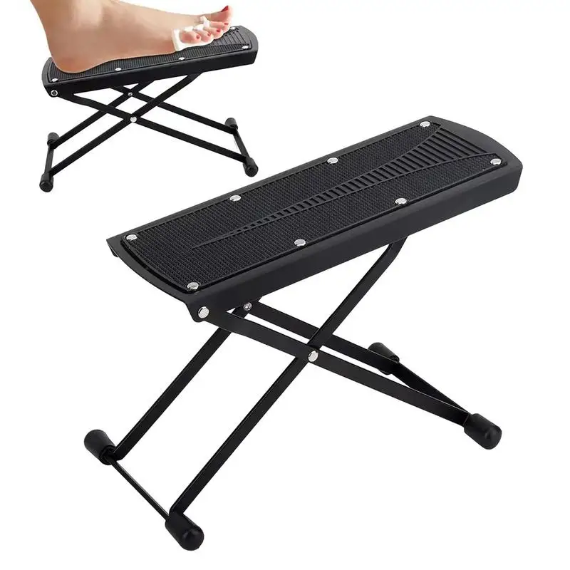 Taburete de pedicura para tecnología de uñas, soporte de Pie ajustable plegable, taburete de pie antideslizante con 6 alturas, herramienta de