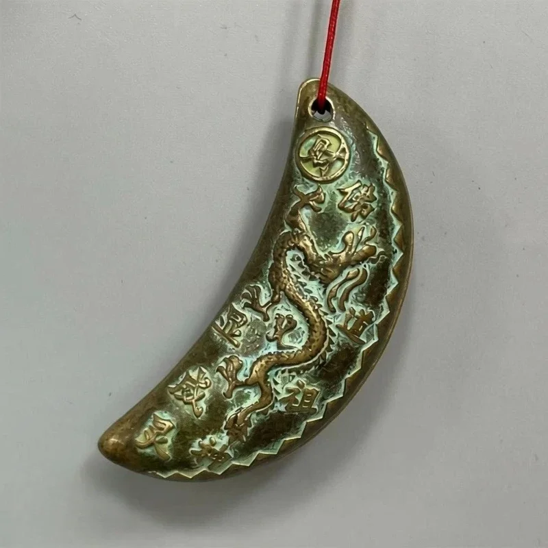 Antiques Taoist Supplies Holy Hexagram Traditional Divination Tool, Altar Decor Lucky Charm Collectible Ornament Home Decor