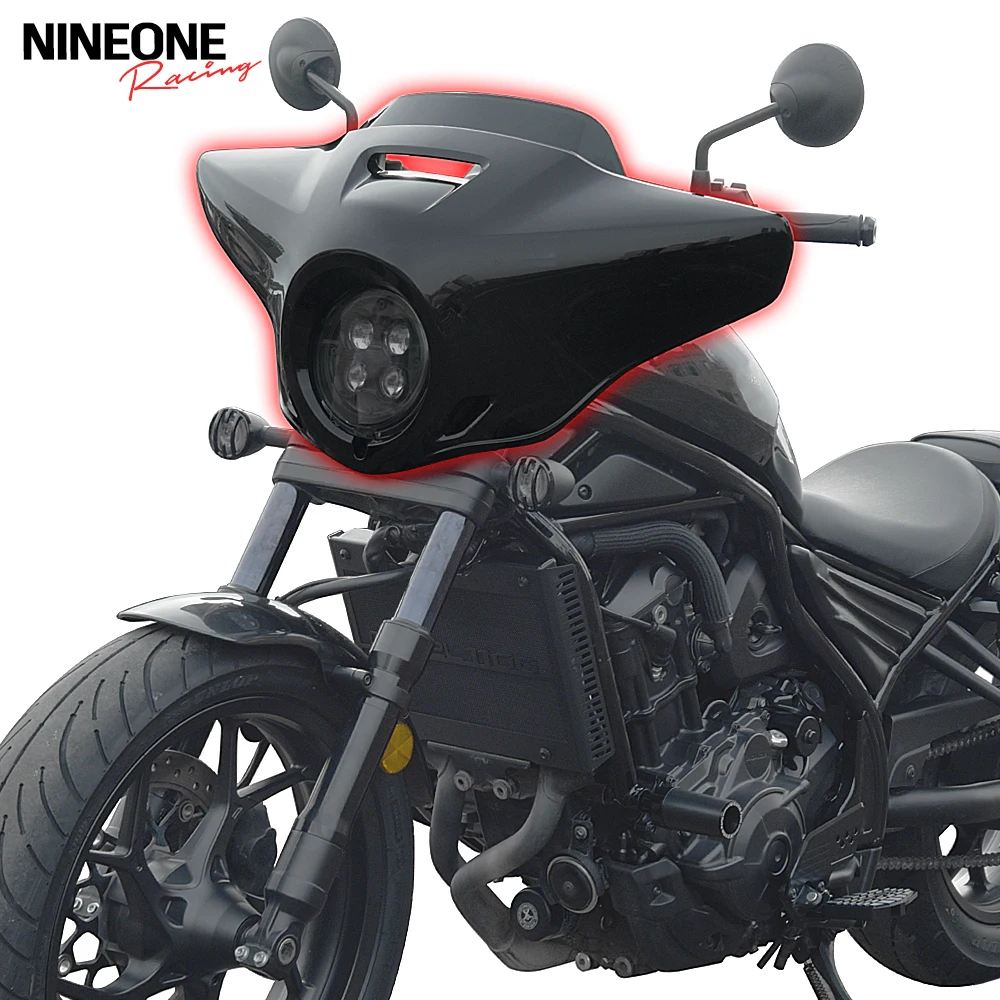 

Motorcycles Front Fairing Windshield WindScreen Wind Deflector For Honda Rebel CMX 1100 CMX1100 2021-2025 Retro Style Custom