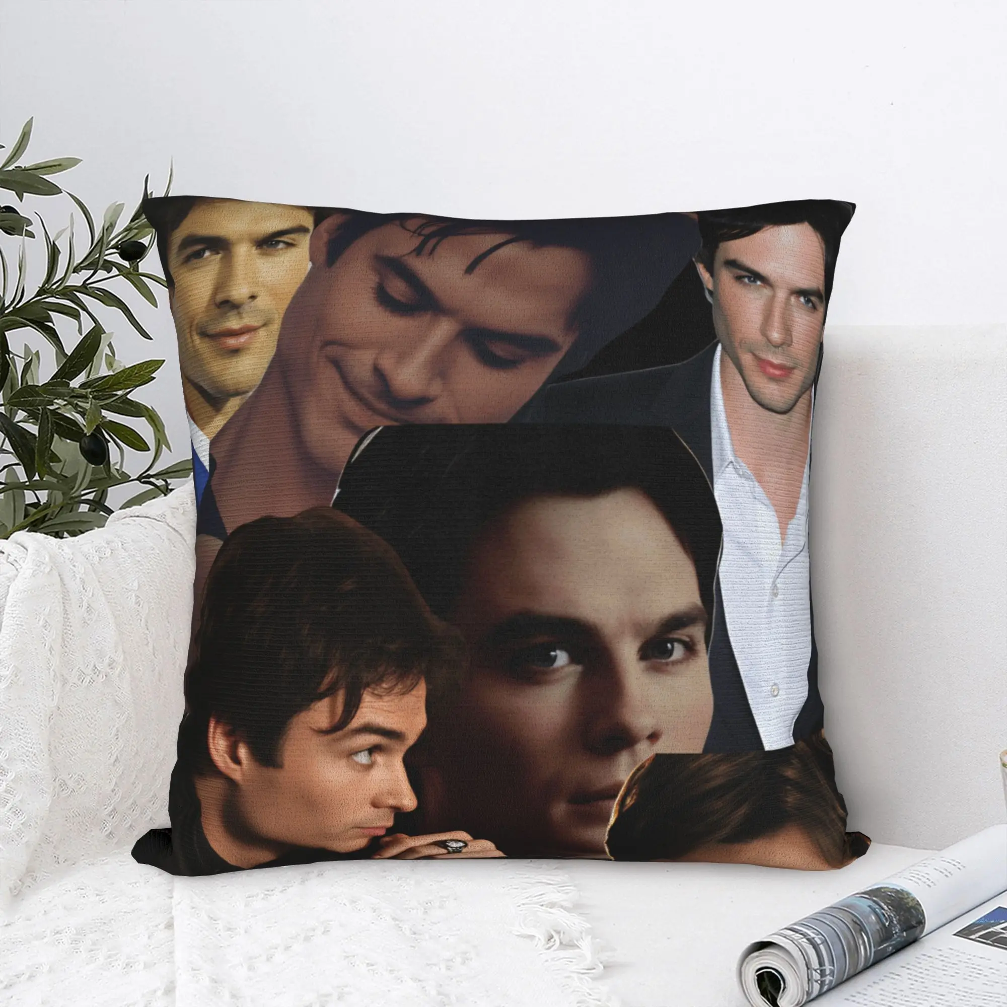 Pillow Cover Damon salvatore  Morden Pillow Case For Sofa Home Decoration Pillowcases