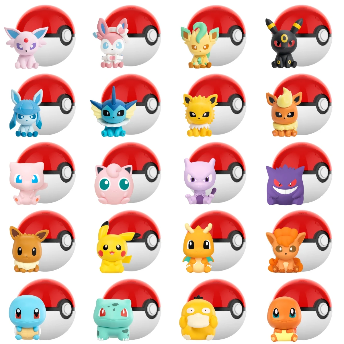 figurines-d'action-pokemon-anime-poke-ball-mini-poupees-de-dragonite-sylveon-gengar-vulpix-modele-original-authentique-jouet-d'ornement-cadeau