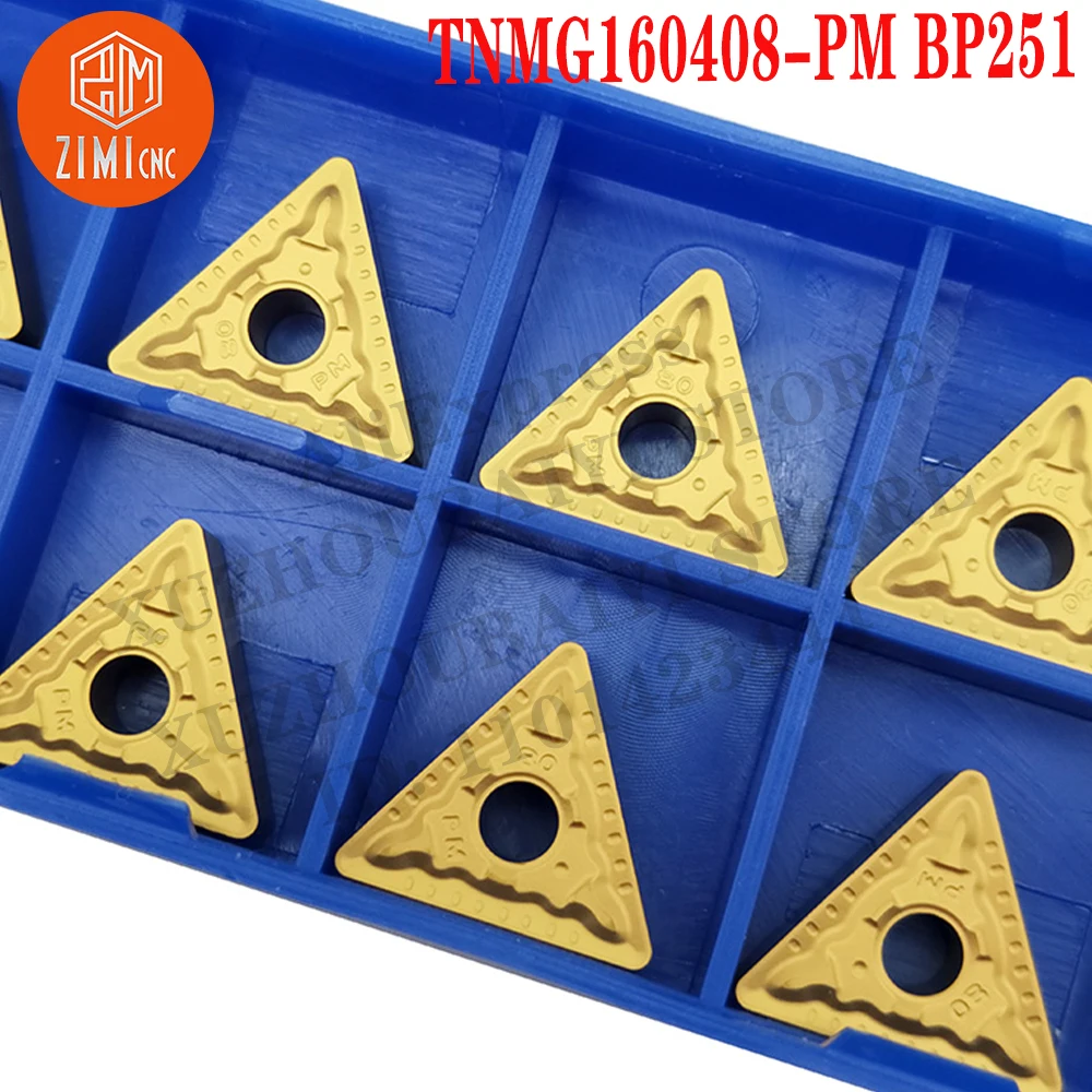 TNMG160408-PM BP251 تنمج 160408 إدراج كربيد أدوات الخراطة الخارجية أداة قطع مخرطة CNC تحول شفرة ميكانيكي مخرطة معدنية