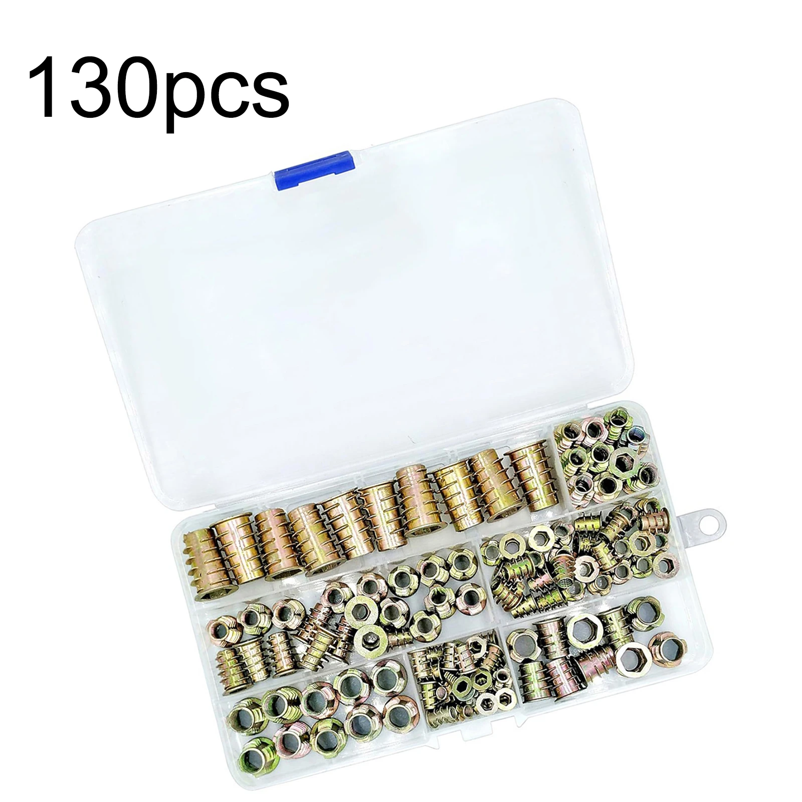 Furniture Hardware Threaded Inserts - 130pcs Metric Threaded Insert Nuts Kit