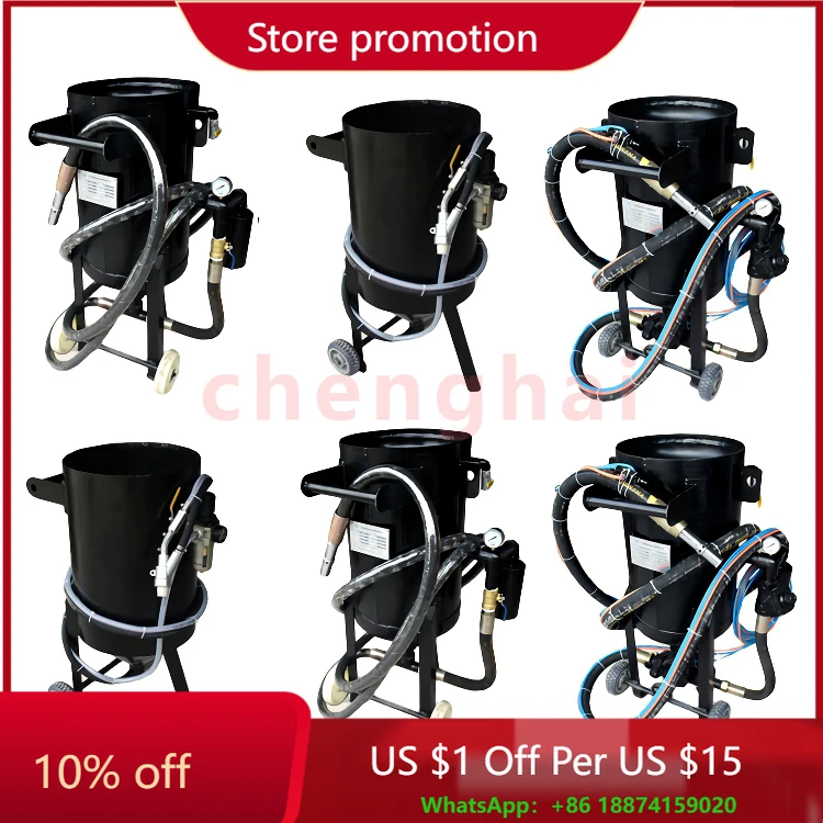 

Высококачественный портативный беспыльный пескоструйный аппарат, пластиковый мобильный пескоструйный аппарат для удаления открытой водной краски