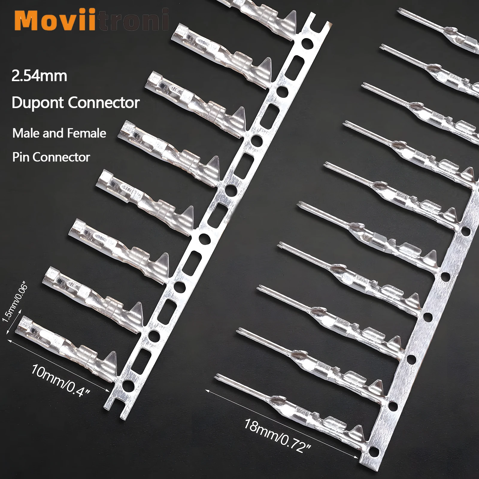 50/100 пар разъемов Dupont 2,54 мм, перемычка, кабель, контактный разъем, мужской и женский обжимной штифт, комплект для перемычки корпуса