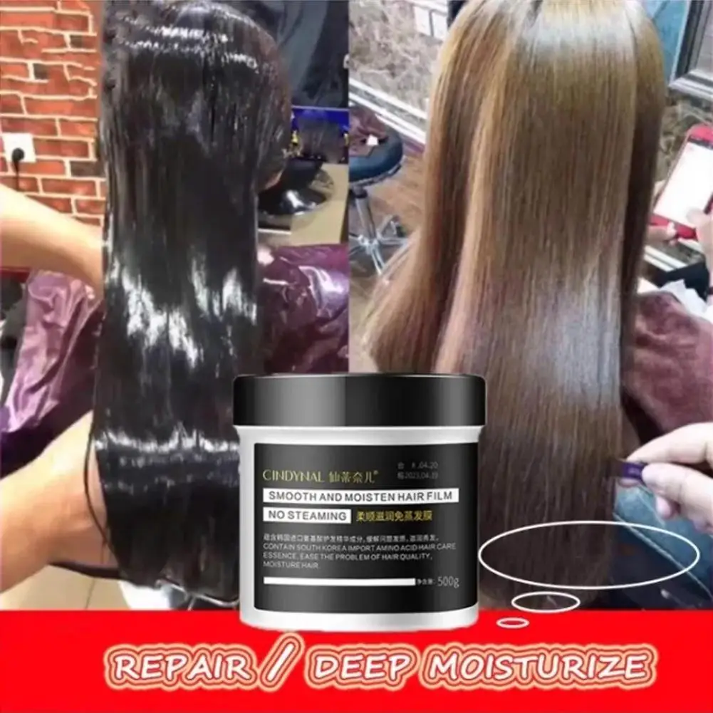 Masker rambut kolagen perawatan Keratin, masker pelurus rambut, perbaikan lembut, Pelembab ajaib, perawatan rambut keriting, perawatan Keratin, De M5M4