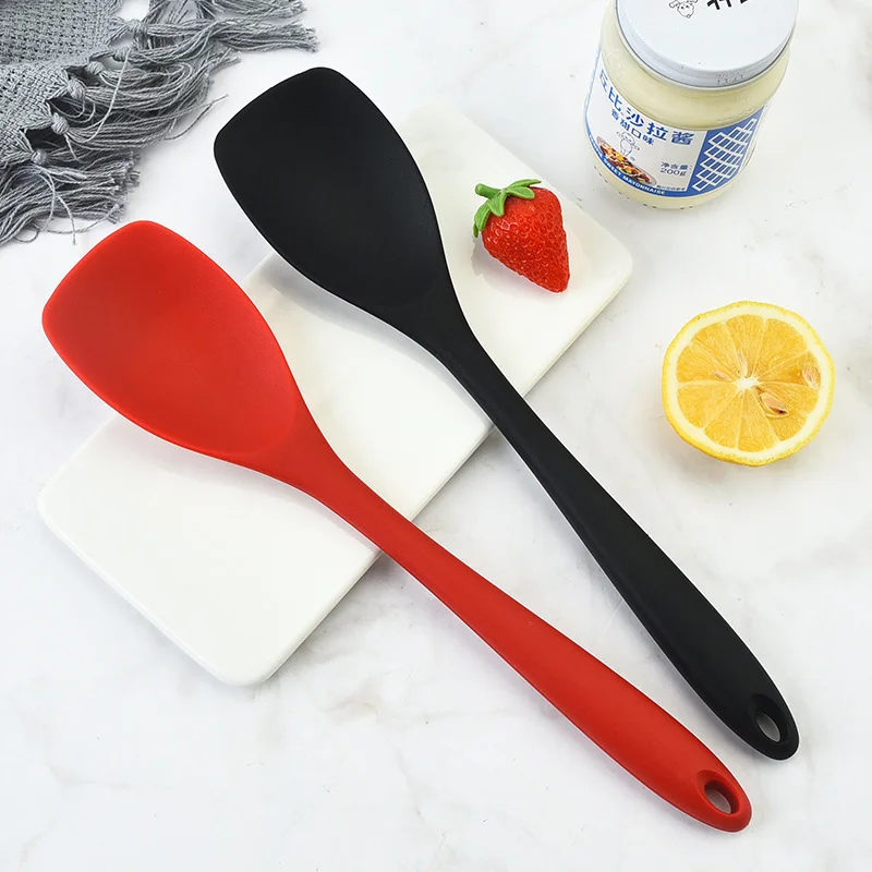 Heat-Resistant Silicone Cooking Spatula Leak-Proof Shovel for Omelette Fried Fish Kitchen Gift Set with Other Cooking Tools