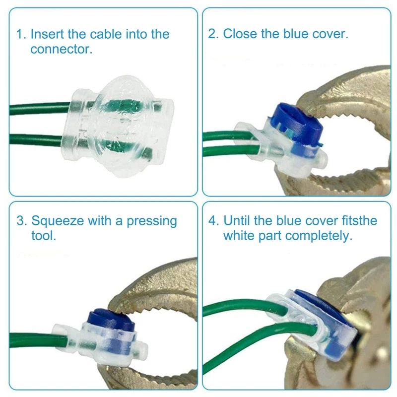 18 Pack Electrical IDC 314-BOX Pigtail 3 Wire Connectors For 22-14 AWG Cables, Robotic Lawn Mowers