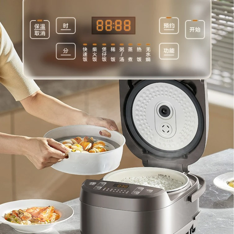 Rice cooker household 5 liters non-stick ceramic glaze liner large capacity 4L smart rice cooker