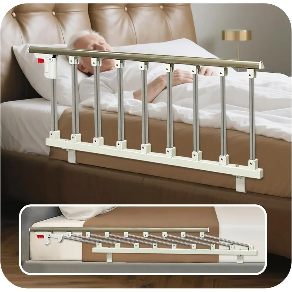 

Bed Side Rails Guard or Elderly Adults SeniAssist Rail Saety Bed Cane Railings old Down Handle HandiMedical Support AssiDevices