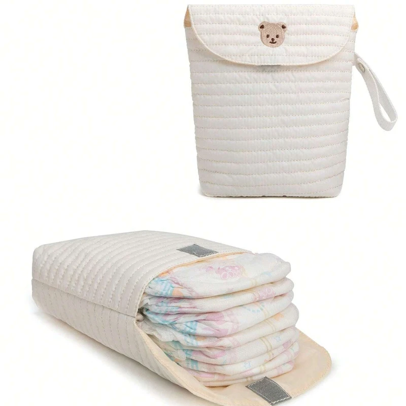Cartoon Bear Baby Diaper Bag Nappies Storage Bag Multi-functional Mini Handbag Mommy Bag Diaper Stackers Caddies Baby Items
