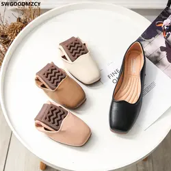 Loafers Women Barefoot Shoes Casuales Slip on Shoes for Women Square Toe Office Shoes Women Ladies Flat Shoes женские кроссовки