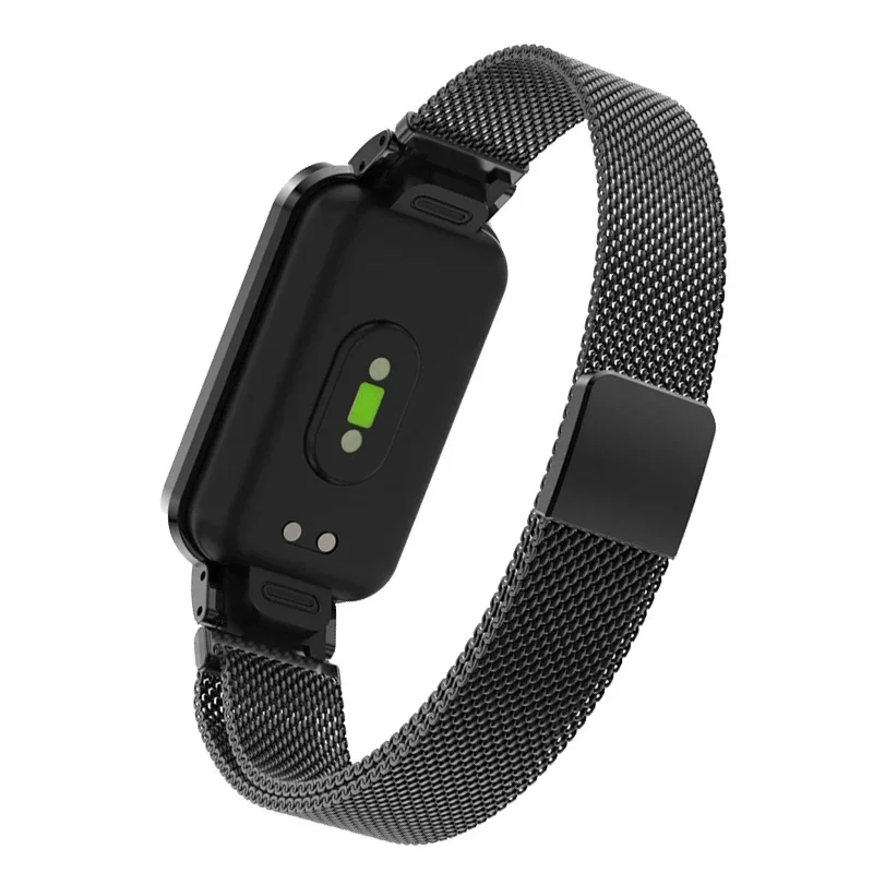 حافظة حزام معدني لهاتف Redmi Smart Band Pro سوار مغناطيسي لسوار ساعة redmiband pro لإطار غطاء Redmi Band Pro