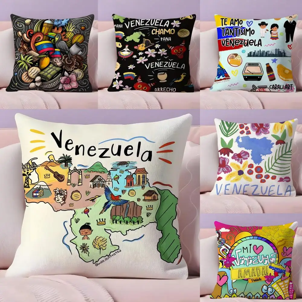 

Чехол для подушки V-Venezuela Feelings, плюшевая ткань, мягкий двусторонний диван с принтом, теплый зимний домашний подарок, наволочка