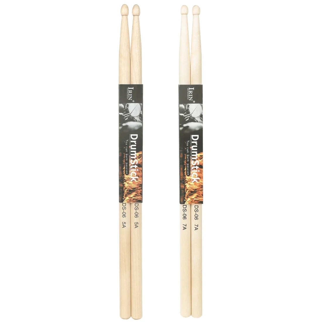 IRIN Drum Drumstick 5A 7A Maple Pairs Drum Sticks Percussion Musical Instrument Parts Sturdy High Density Drum Accessories