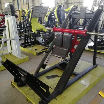 hot selling the best quality linear hack squat machine free weight plate loading gym equipment