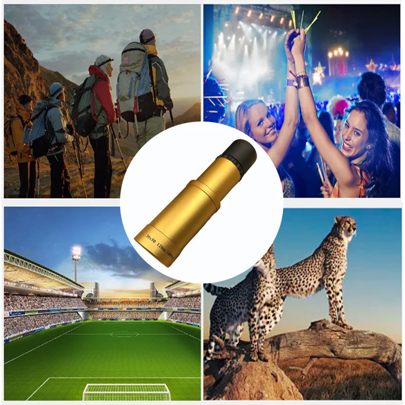 Imagem -06 - Pirates Handheld Monocular Telescope Portátil hd Metal Telescope para Caminhadas Caça Outdoor Camping Aventura Ferramentas 30x50