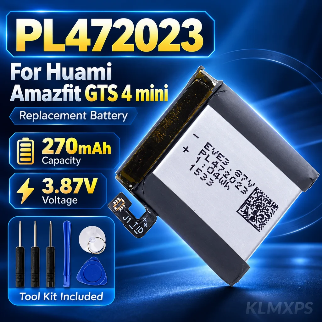 Battery Replacement For Huami PL472023 270mAh Smartwatch Battery Replacement With Repair Tool Kit Included