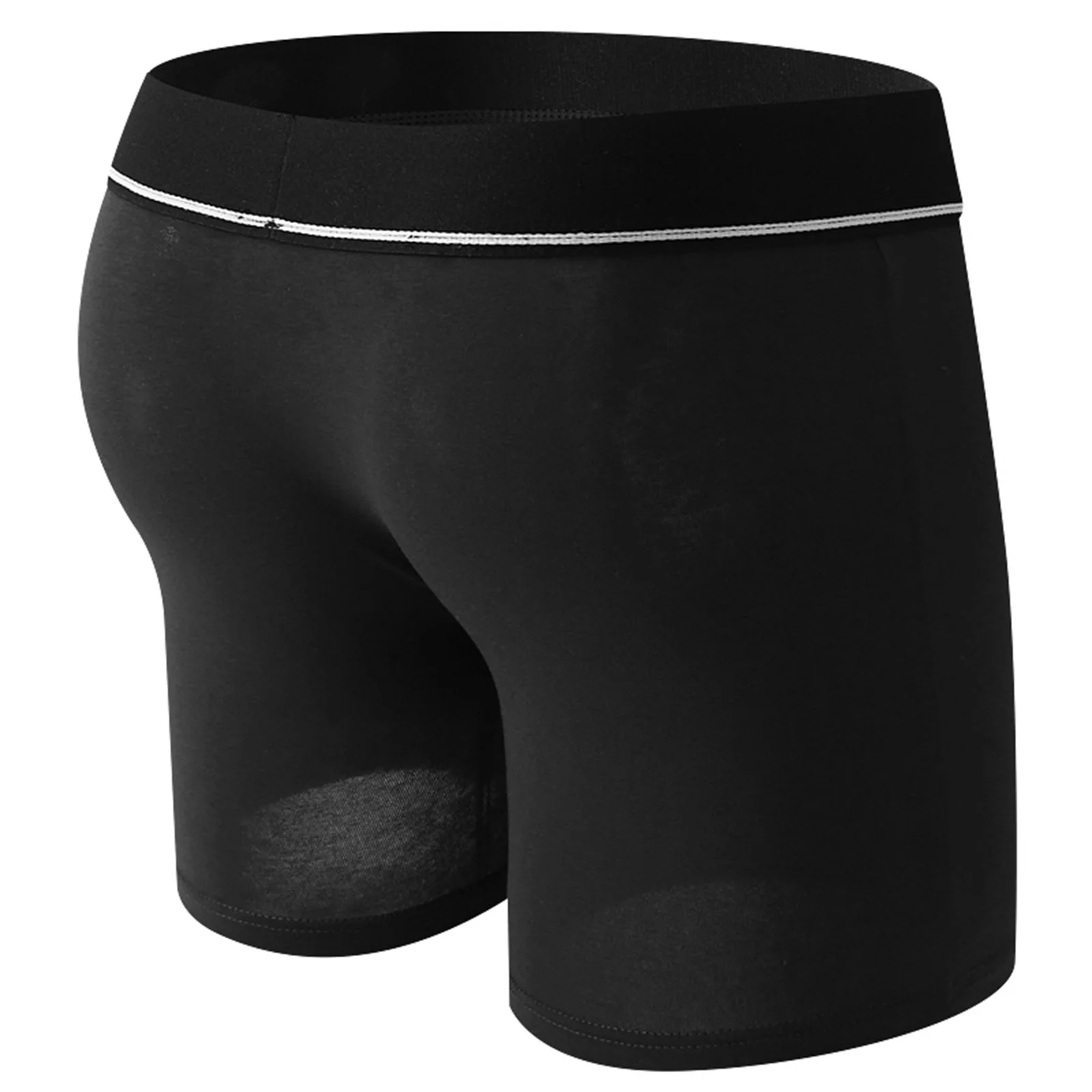 CLEVER-MENMODE Cockring Unterwäsche Männer sexy Boxershorts Baumwolle Schwanz Höschen öffnen Penis Beutel Loch Unterhose lange Boxershorts