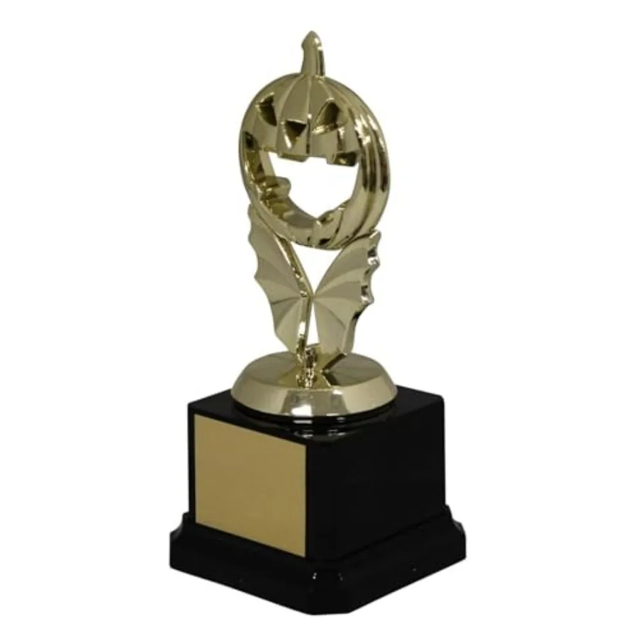 — Best Halloween Costume Award Trophy Party Game Prize or Favor Multiple Spooky Designs — Free Customizable Engraving