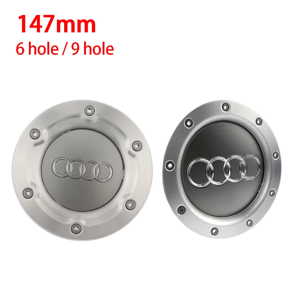 4 stücke 147mm 8 n0601165a graues Rad Mittel naben kappen Felgen kappen Embleme Abzeichen Logo für audi quattro tt a2 a3 a4 a8 s6 q5 q7 rs6