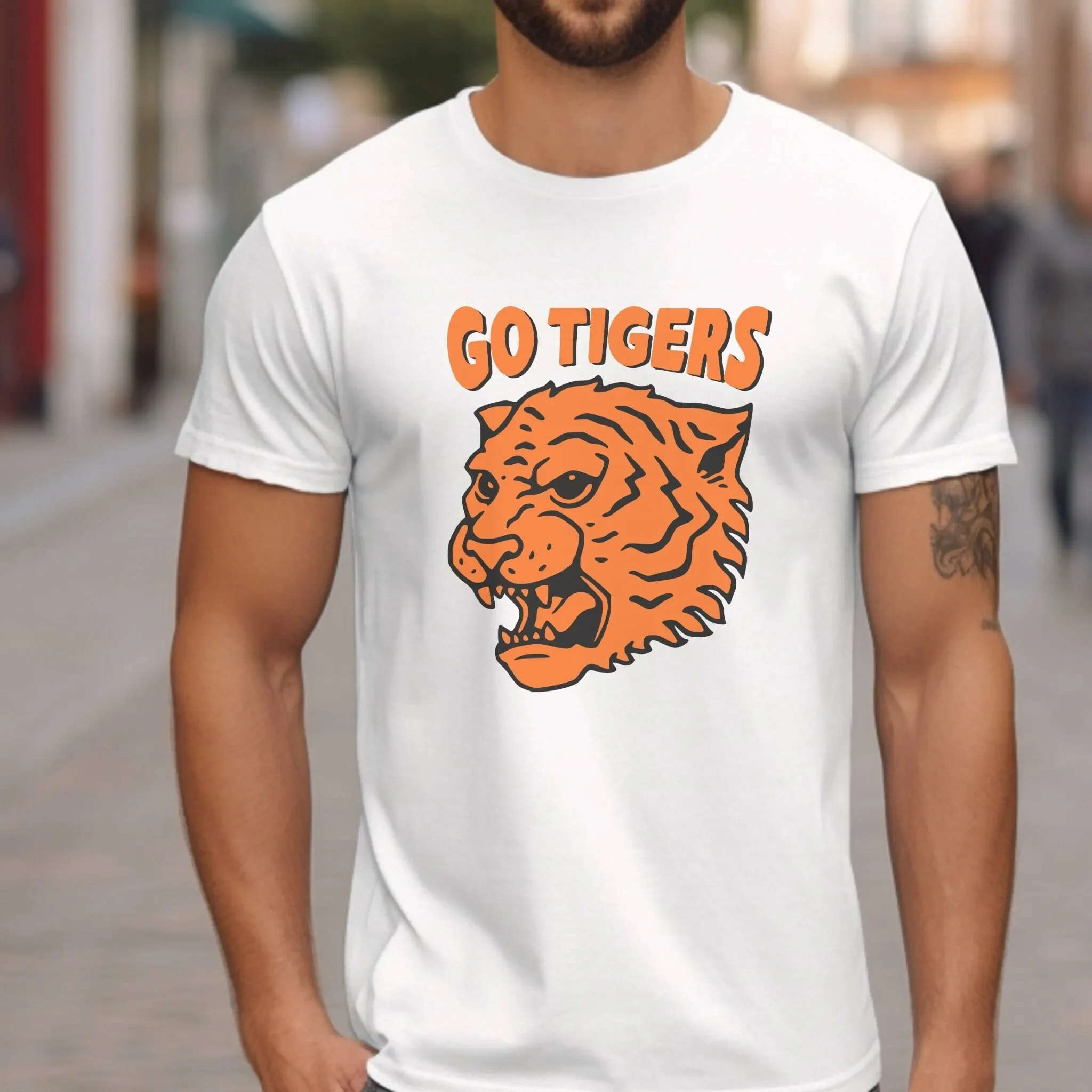 Tiger T Shirt Vintage Retro