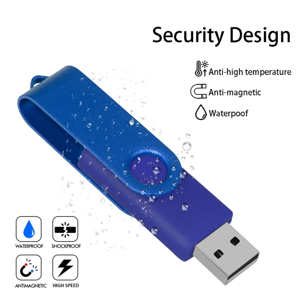 50pcs/lot Custom Logo Usb 2.0 Flash Drive Pen Drive 4gb 8gb 16gb Pendrive 32 gb Usb Memory Stick 64gb usb metal flash drive