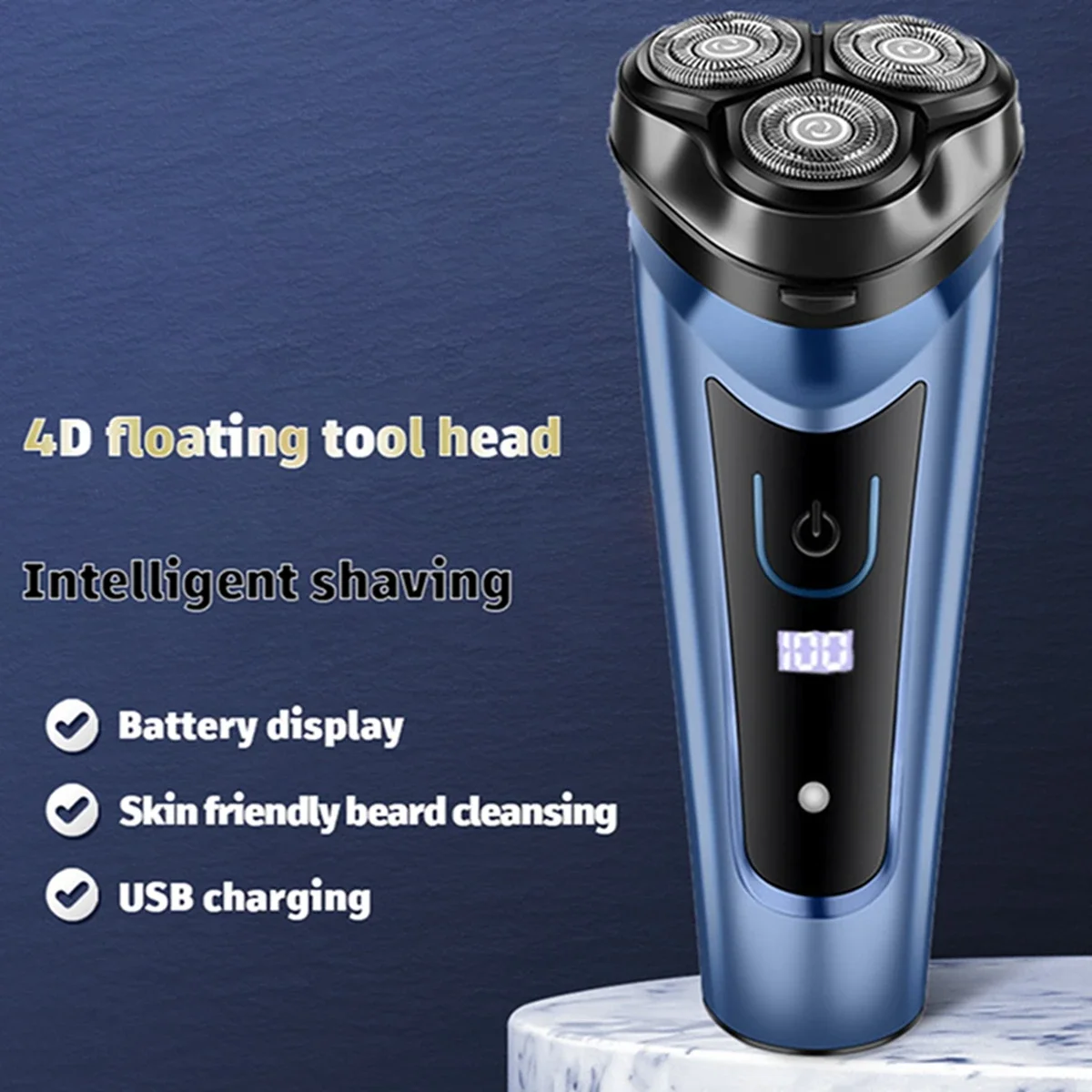 Shaver for Men USB Electric Shaver Powerful Beard Shaving Machine Electric Razor Rechargeable Waterproof