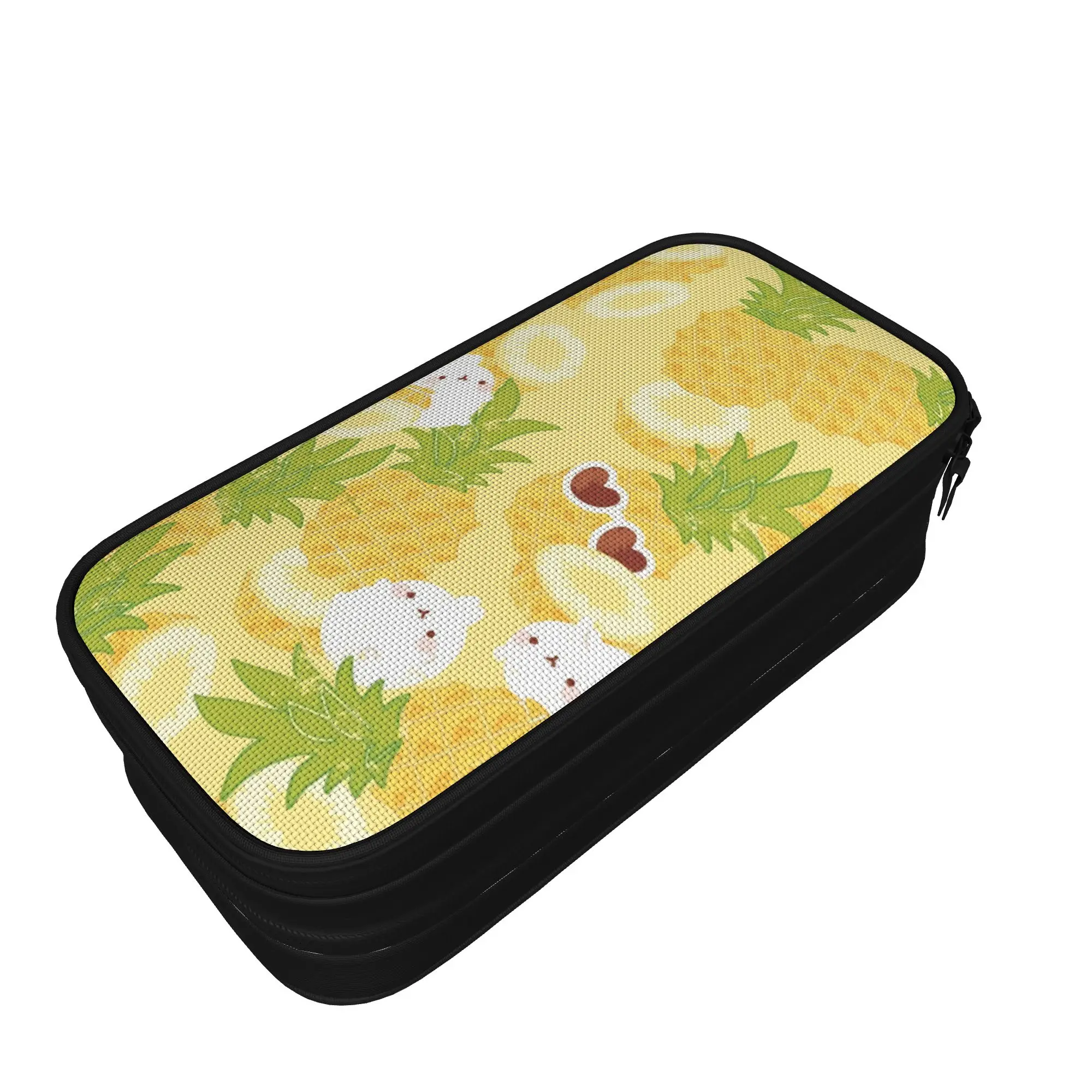 Cartoon M-Molangs Pencil Cases  Pen Bag Student Large Storage Students School Zipper Pencilcases