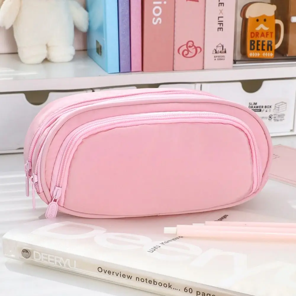 Creative Pull-out Type Pen Bag Large Capacity Water-proof Pencil Case Classified Stationery Bag Gift