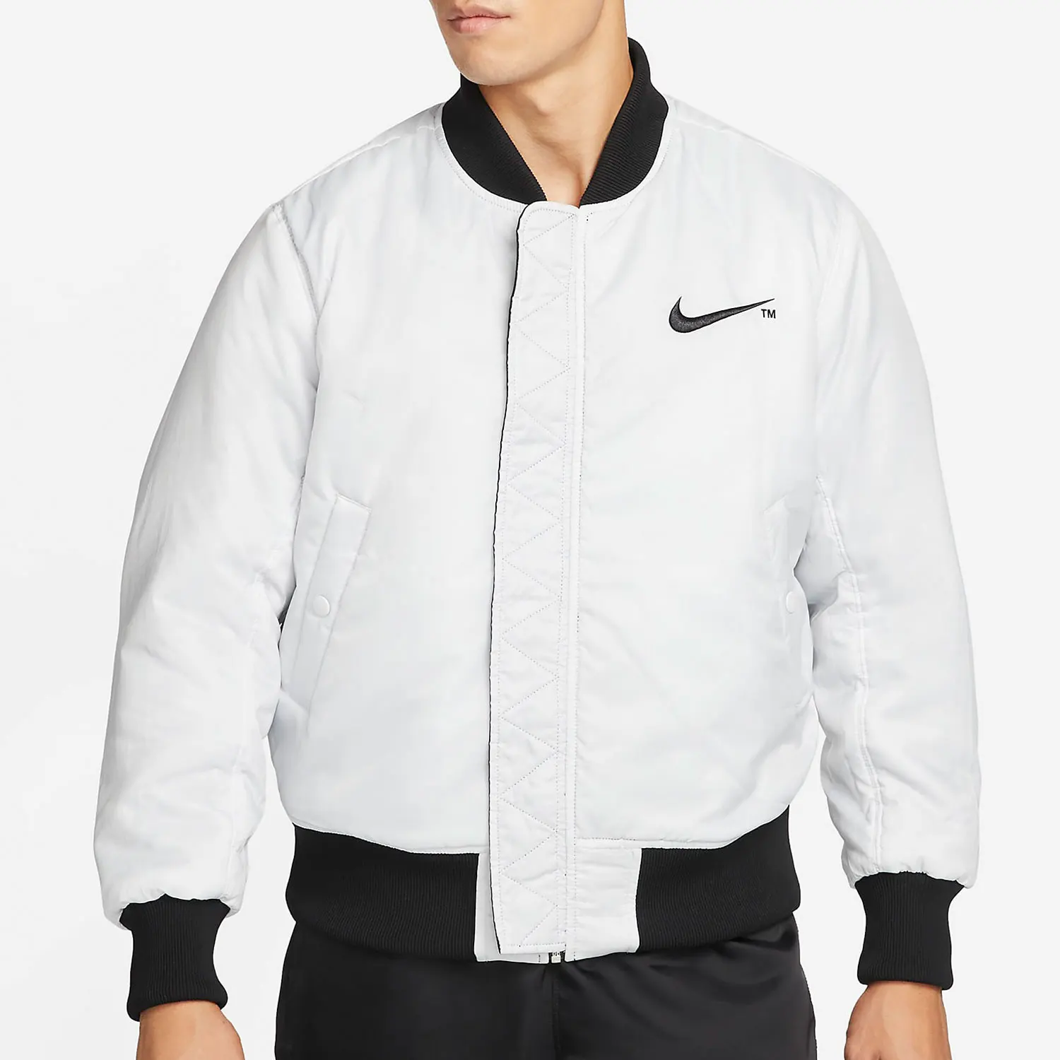 سترة Nike الرسمية الأصلية للرجال ذات الياقة الواقفة وسحاب رياضية كاجوال DD6056-010 #3