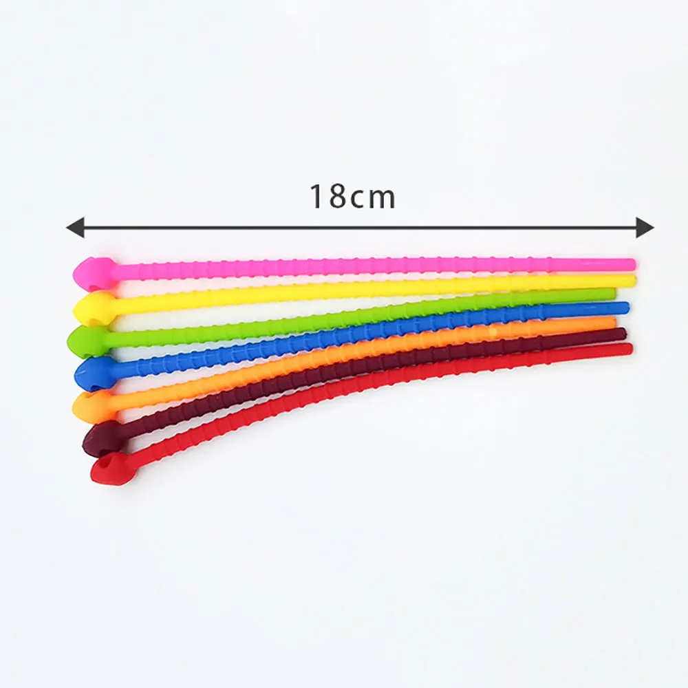 Silicone world Silicone cable ties Cable Strap Clips Wire Organizer Data Cable Clip Cable Tie Cord Winder Holder Keeper Manager