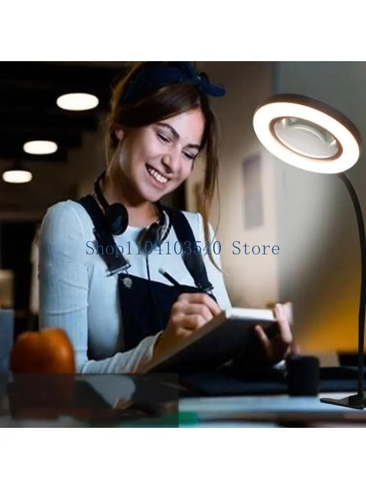 

02DC Складное светодиодное зеркало для макияжа Косметическое зеркало с 10-кратной увеличительной регулируемой лампой