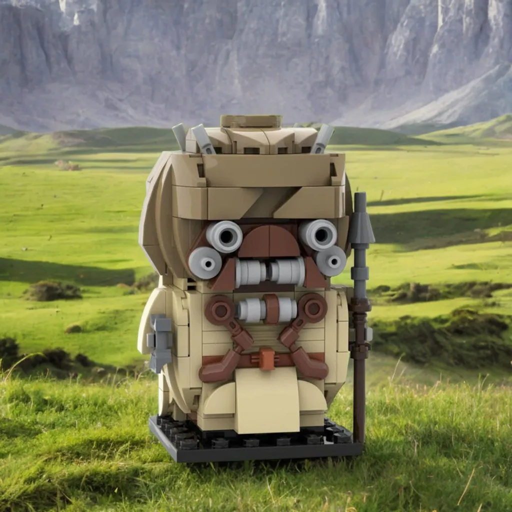 

244 шт. Tusken Raider Brickheadz MOC Star Batter модель персонажа образовательная модель здания DIY блоки игрушки на день рождения подарок