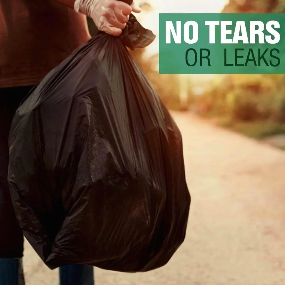 Heavy-Duty 1.9 MIL Garbage Bags - 72 Gallon, Leak-Proof, Industrial Strength for outdoor & Household Use (51x59 inches)