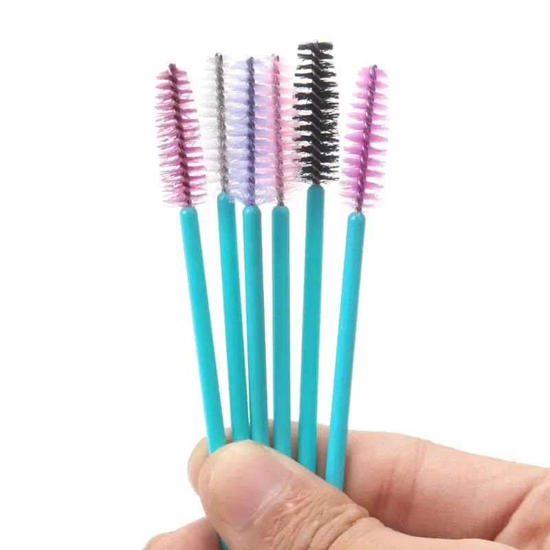 Baguettes de Mascara en Nylon, Brosses d'Extension de Cils de Poulet, Outils de Maquillage, Applicateur de Cils, Ensemble de Micro Brosses, Outil de Maquillage, 50 Pièces